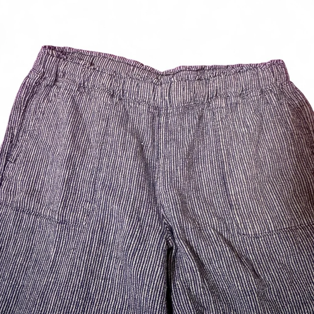 Time and Tru Navy Striped Pants sz 8-10 - Picture 3 of 4